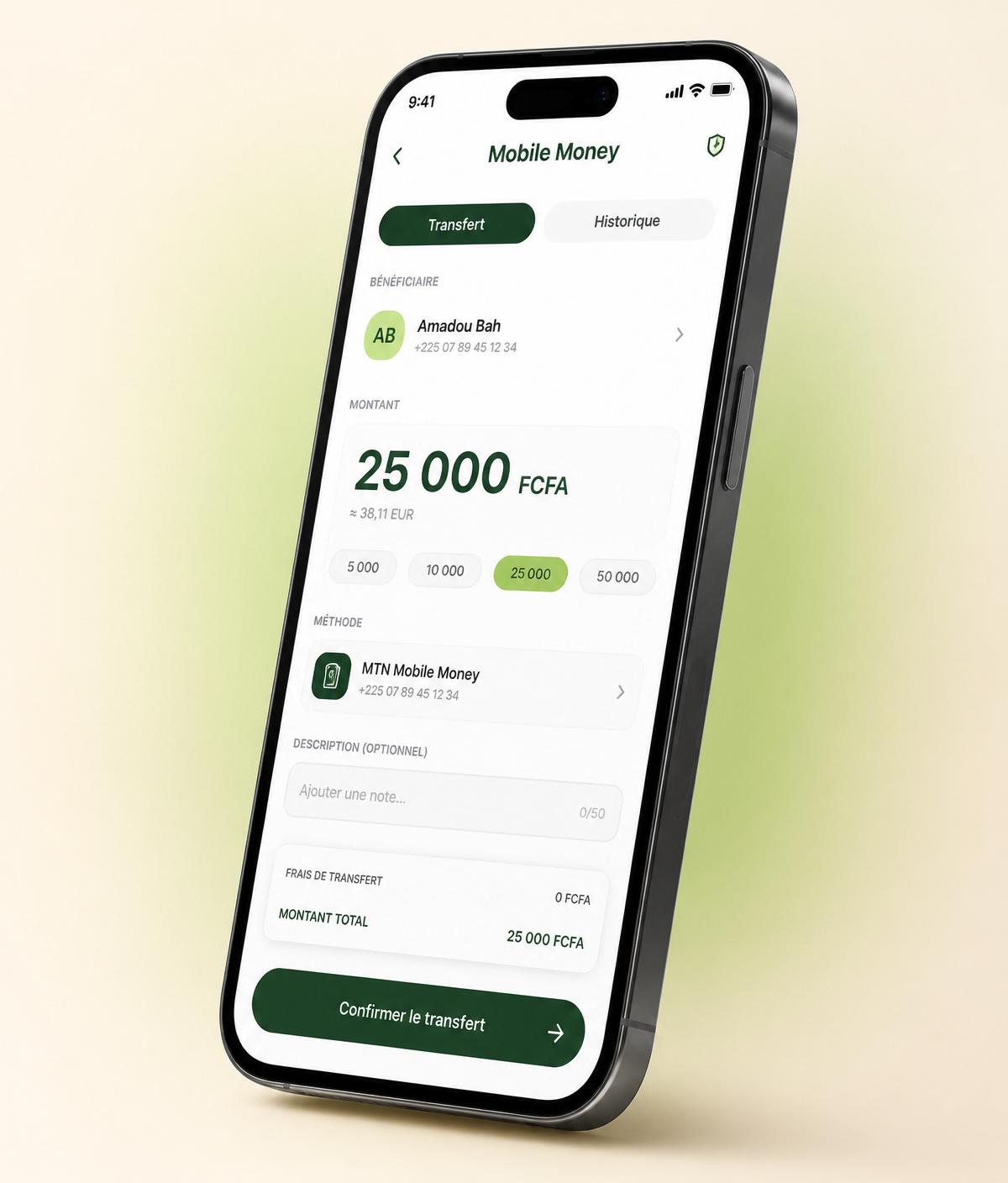 Application Velocity Money sur iPhone